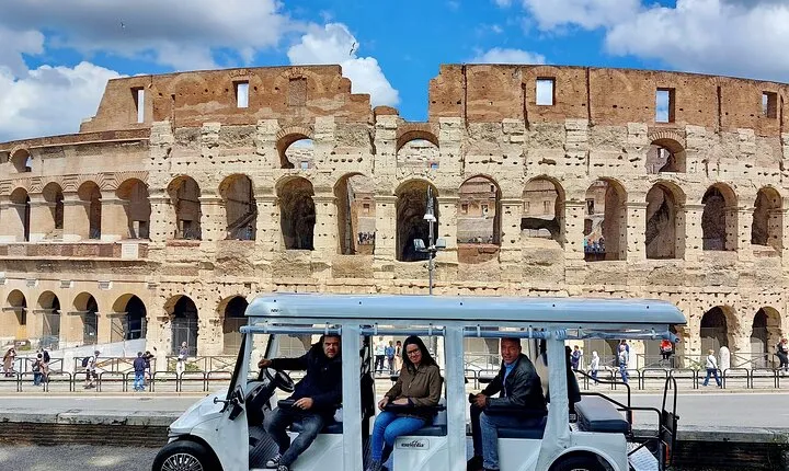 Tour of Rome in 7 Seater Golf Cart