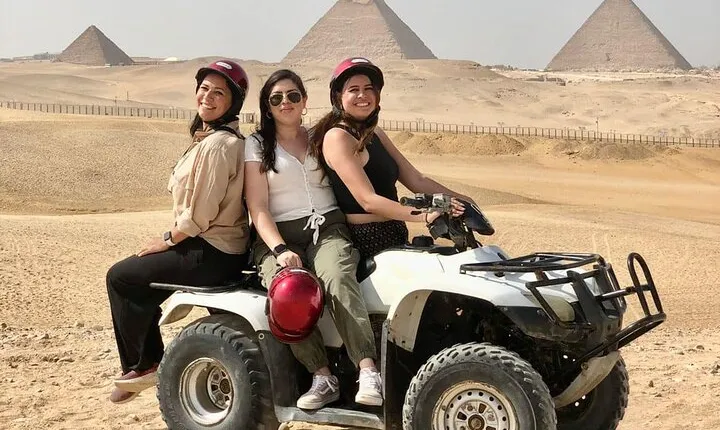 Giza pyramids,Sphinx,ATV bike,Camel ride, Dinner cruise& shopping