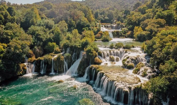 From Split: Krka Waterfalls Tour, Boat Cruise & Swimming