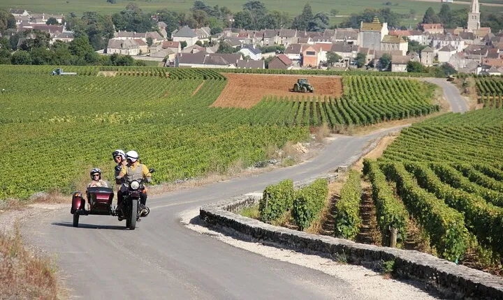 Private Guided Sidecar Tour in Burgundy from Meursault
