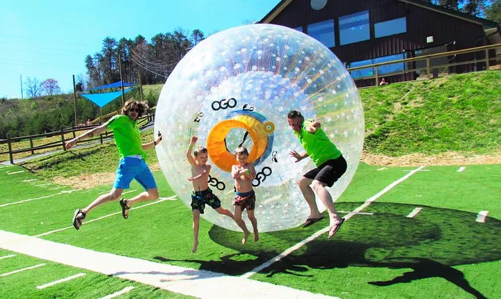Outdoor Gravity Park Zorbing Admission Ticket in Pigeon Forge