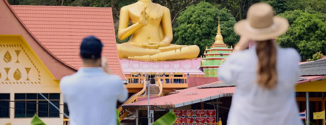 Phuket full-day temple, pearl and cashew tour with lunch