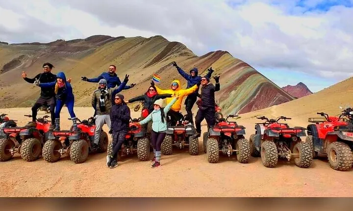 Rainbow Mountain in Aventura ATV, only 7 minutes walk