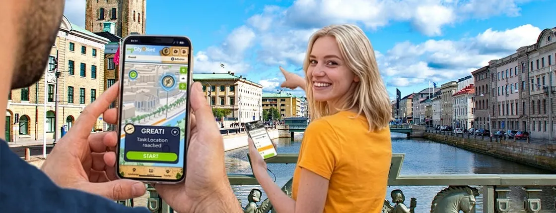 Self-guided digital scavenger hunt in Gothenburg