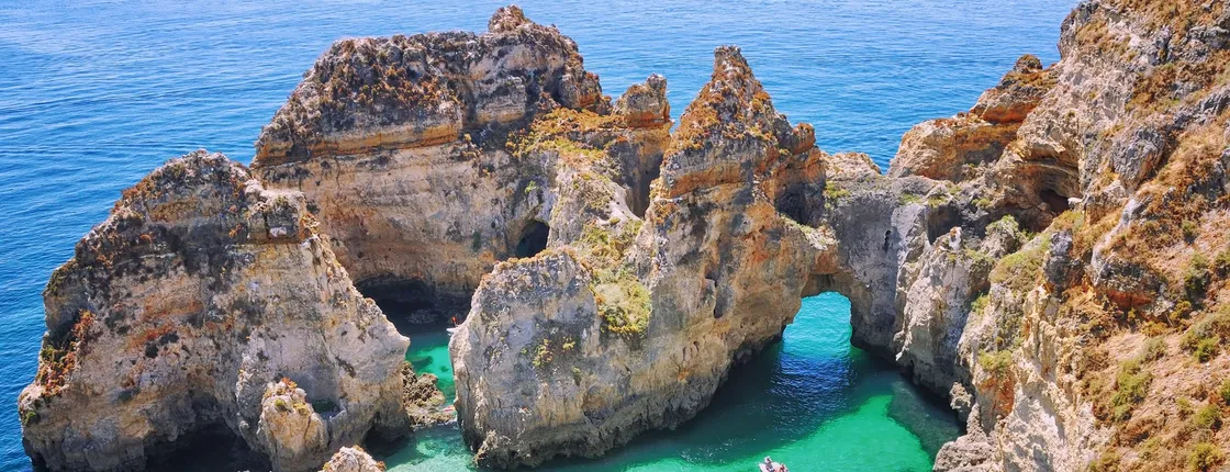 Guided boat tours to the grottos of Ponta da Piedade in Lagos