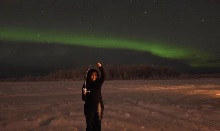 Aurora Borealis Viewing and Ice Fishing Adventure