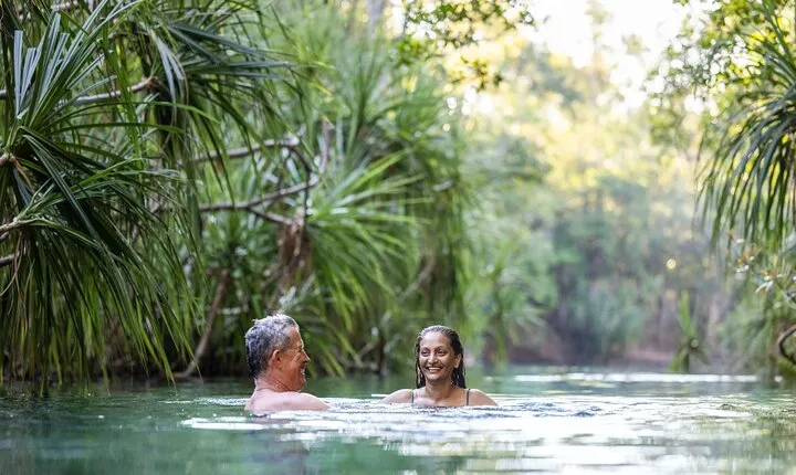 Aboriginal Art Workshop, Crystal Blue Freshwater Swimming Hole 1B