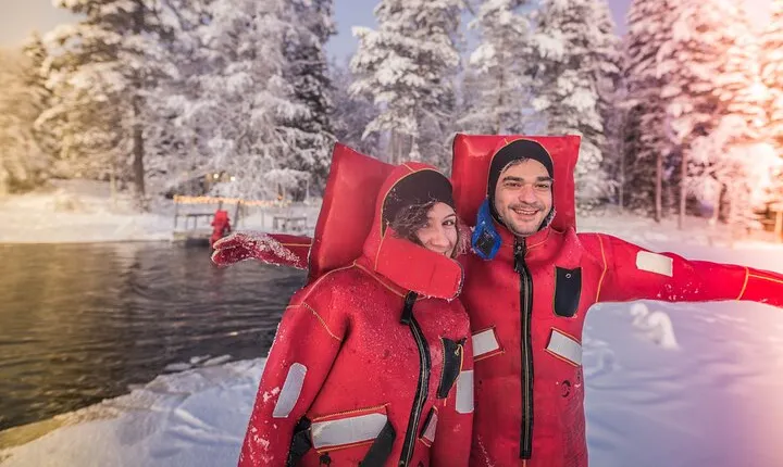 Daytime Arctic Ice-Floating in Rovaniemi, Small-Group