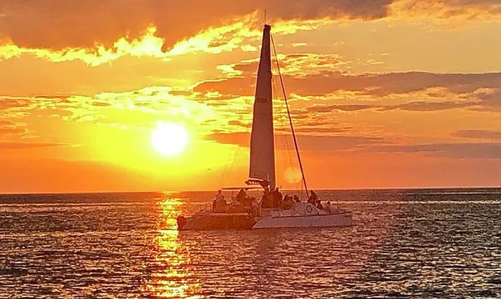 Mykonos Catamaran Sunset Semi private Cruise with transfer
