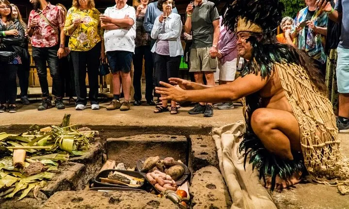 Easter Island Ancestral Dinner and Show with Private Transport