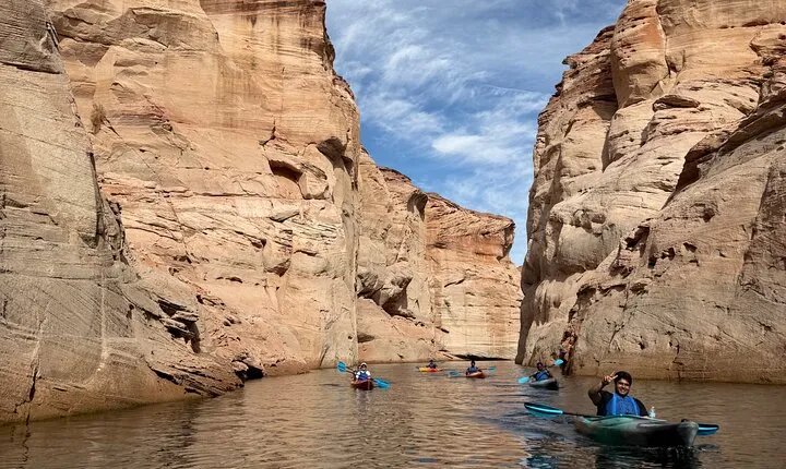 Kayak Antelope Canyon and hike, at Lake Powell 