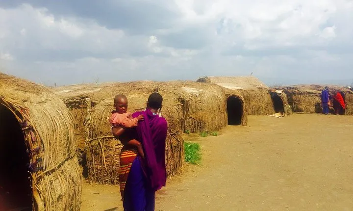Maasai village and chemka hotspring at Rundugai village