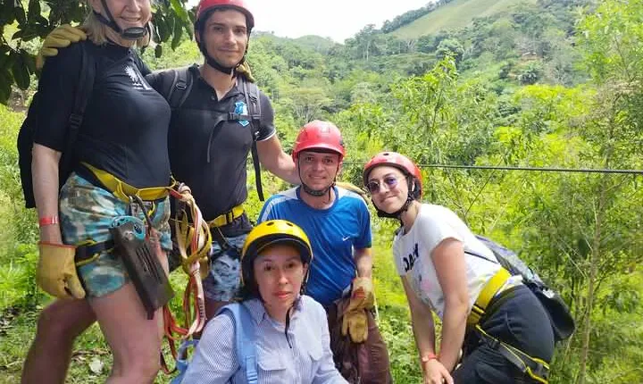 Hiking through Falan's ruins, ecotourism, river and canopy.