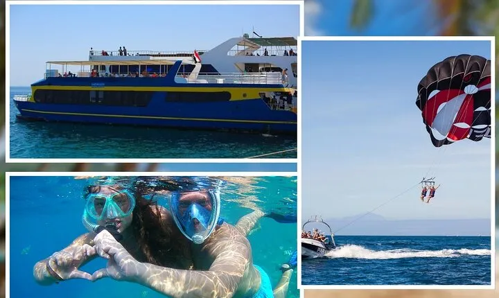 Adventure Awaits Semi-Submarine Snorkeling & Parasailing-Hurghada