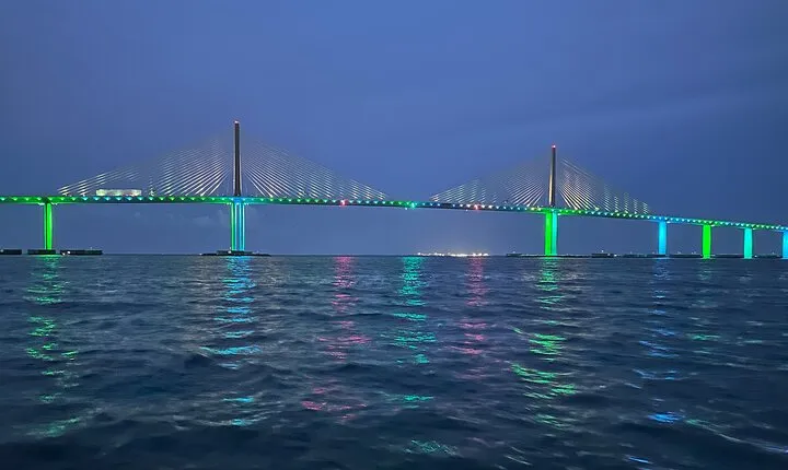 Premiere Private Sunset Cruise With Lights Of The Skyway Bridge
