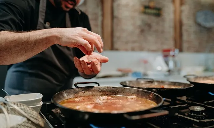 Madrid Tapas & Paella Cooking Experience with Local Market Visit