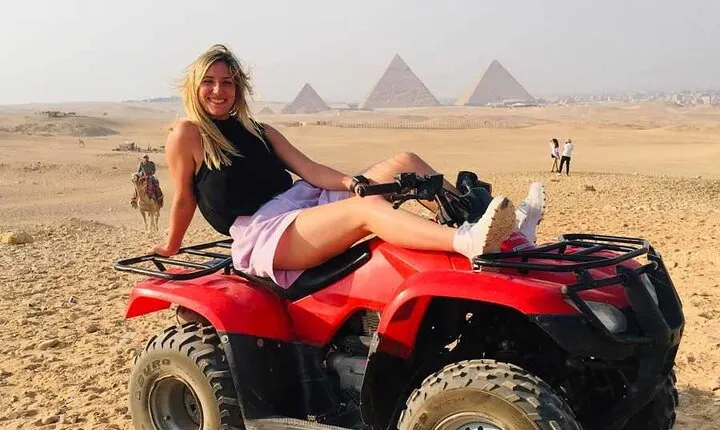 Atv Quad Bike Ride At Giza Pyramids