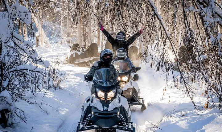 Guided Fairbanks Snowmobile Tour