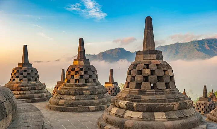 Borobudur(climb up), Merapi Volcano and Prambanan Temple Tour