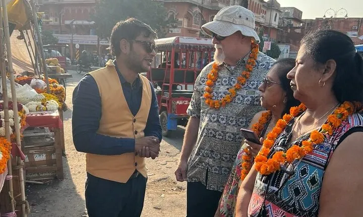 Jaipur Heritage Tour with Flower Market and Block Printing