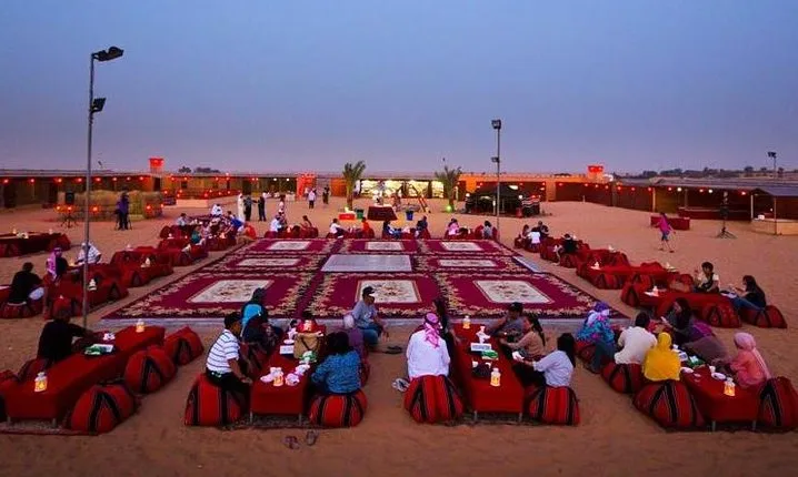Dinner in Dubai Desert with Camel Ride, BBQ Dinner and Belly Dance