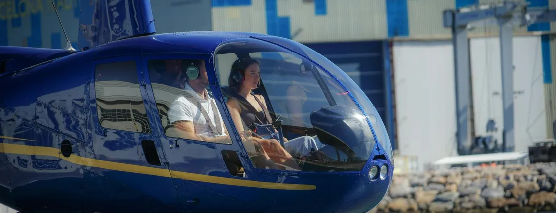 Scenic Helicopter Flight over the Coast of Barcelona