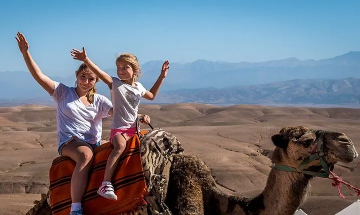 Shared Small group Day Trip to Agafay Desert & Camel Ride