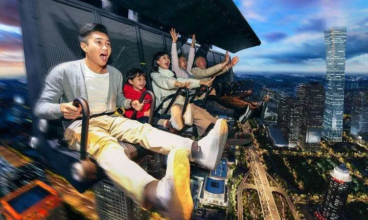 Shijingshan Amusement Park with FlyOver China Experience by Private Transfer