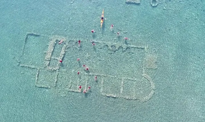 Epidavros sea kayak at the Ancient sunken city tour, small ancient theater