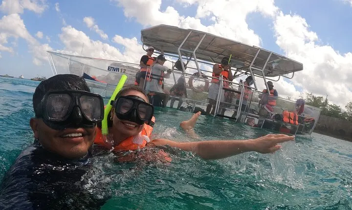Private Transparent Boat Tour in the Sea of Cozumel