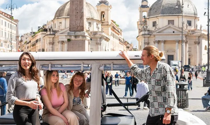 Explore Rome Highlights by Golf Cart Tour private tour