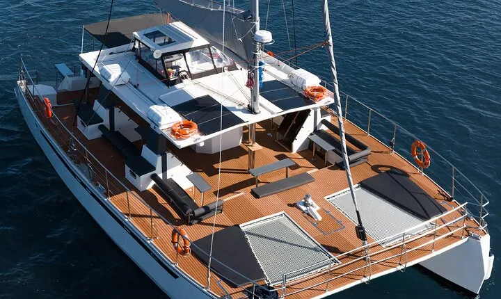Comfort Max Catamaran Caldera Cruise with BBQ and Drinks