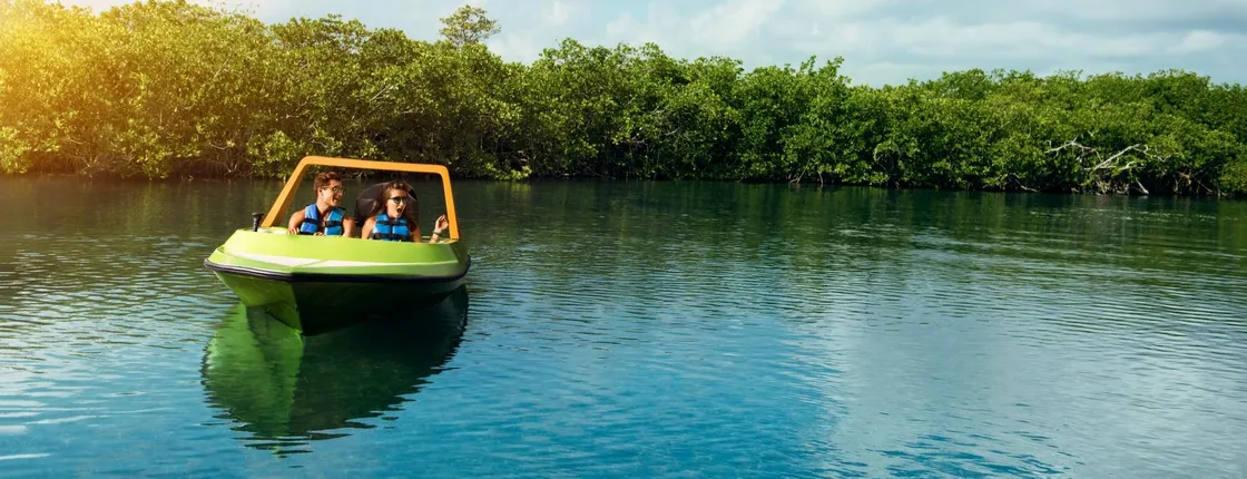 Nichupte Lagoon Speedboat Express Tour ticket only