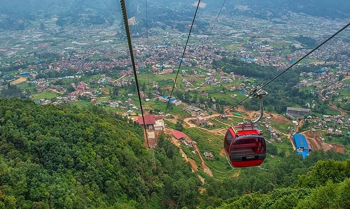 Chandragiri Hills cable car day trip, private car with driver from Kathmandu