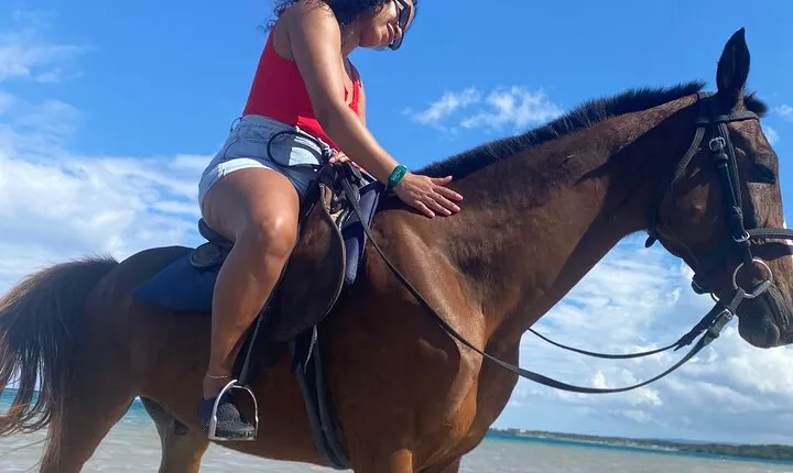 Horseback Riding + Bamboo River Rafting Experience from Ocho Rios