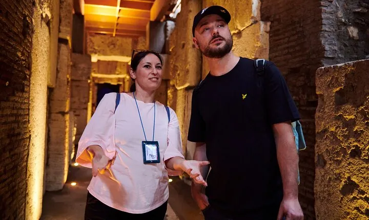 Rome: Private Colosseum, Arena and Underground Tour with Pick-Up