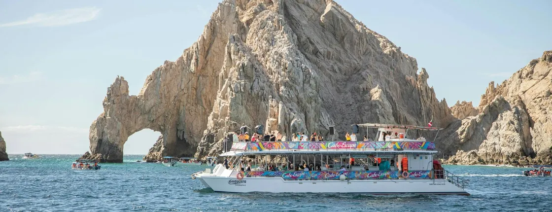Cabo San Lucas Sunset Boat Cruise with Fajita Dinner