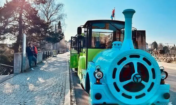 City Train in the old town of Luxembourg