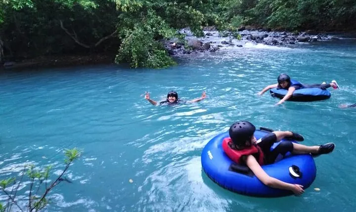 Private Tubing, Rainforest, Waterfall, and Active Volcano Tour