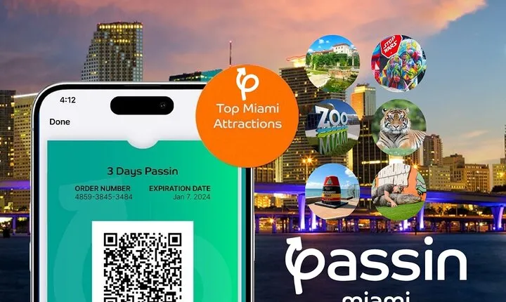 Passin Miami: Free 30+ Attractions, eSIM & 1-Way Airport Transfer