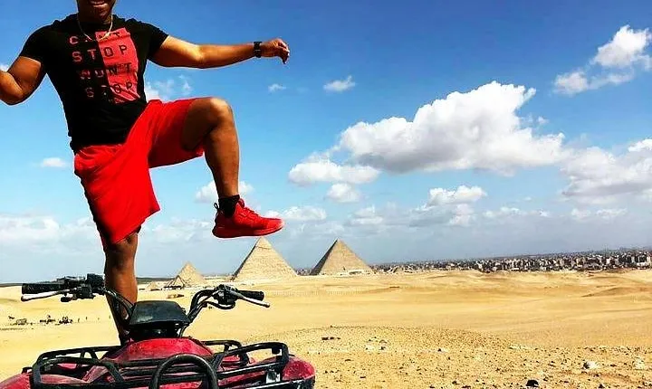 All inclusive Tour Giza Pyramids Sphinx Quadbike Camels Lunch