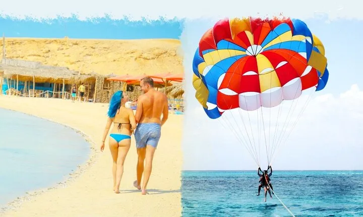 Giftun Hula Hula Island Sea Trip and Parasailing & lunch-HURGHADA