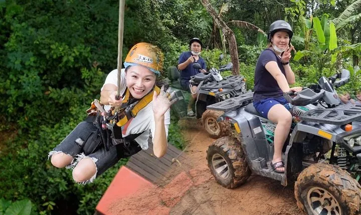 Best ATV Bike and Ziplines Adventure with Transfer