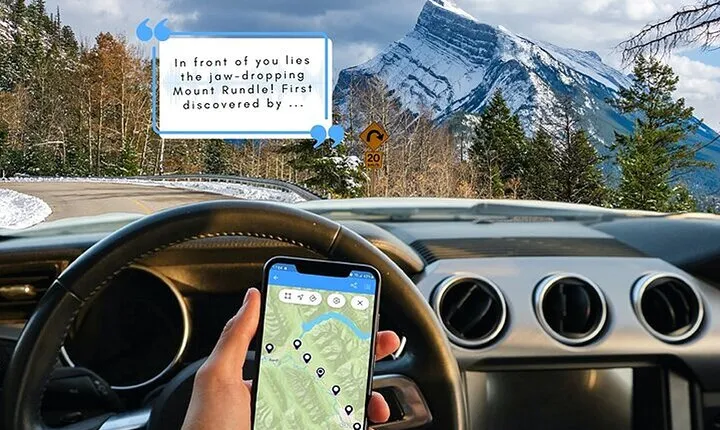 Smartphone Audio Driving Tour between Banff and Calgary