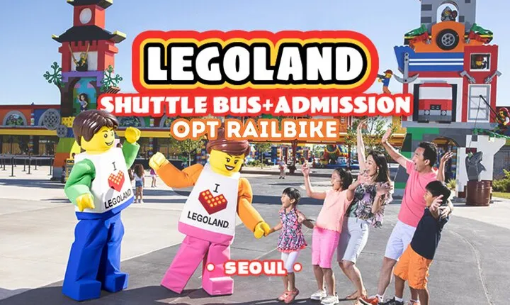 LEGOLAND Ticket with Transport & opt Railbike Day Tour from Seoul