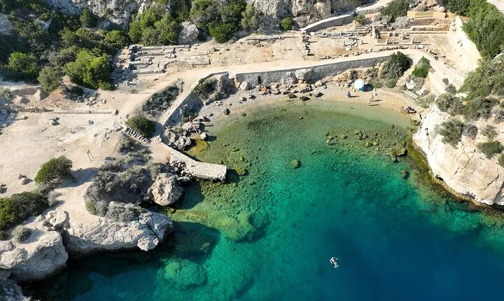 Athens Lake Vouliagmeni and Heraion Sunset and Swim