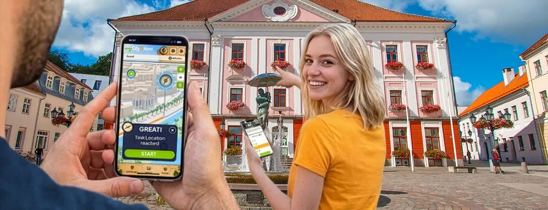 Self-guided digital scavenger hunt in Tartu