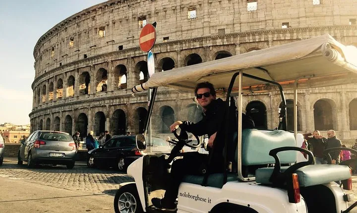 Rome on a Golf Cart Semi-Private Tour Max 6 with Private Option
