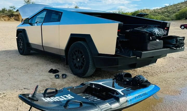 The Original Tesla Cybertruck/Jetsurf Tour in the Sonoran Desert