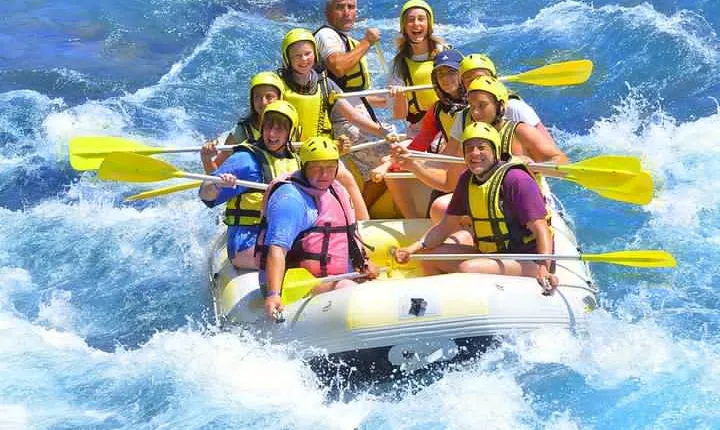 Rafting activity full of adrenaline